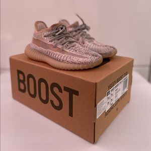 Yeezy Kids Sneakers in Pink and Tan